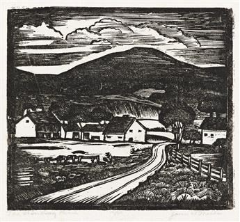 JAMES LESESNE WELLS (1902 - 1993) The Winding Road.                                                                                              